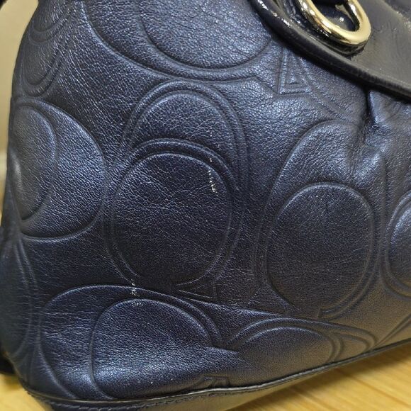 Coach Ashley Embossed Leather Satchel - Picture 15 of 16